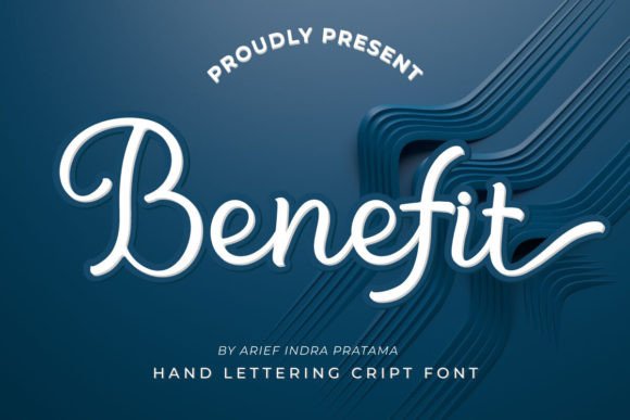 Benefit Script Font for Handmade Labels and Invitations
