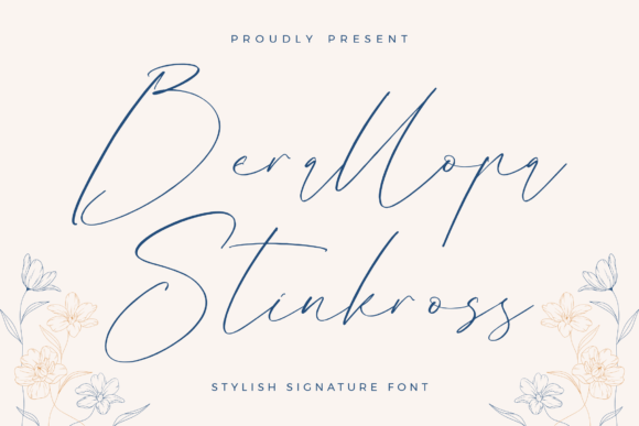 Berallopa Stinkross: A Stylish Signature Font for Editorial Design
