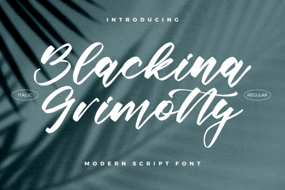 Blackina Grimotty: A Modern Script Typeface for Web Design