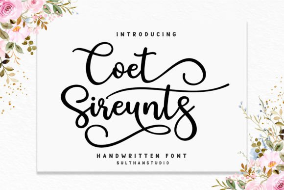 Coet Sireunts: A Modern Script Font for Digital Brands