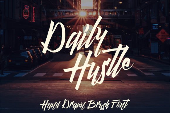 Daily Hustle Font Review: Bold Script for Branding