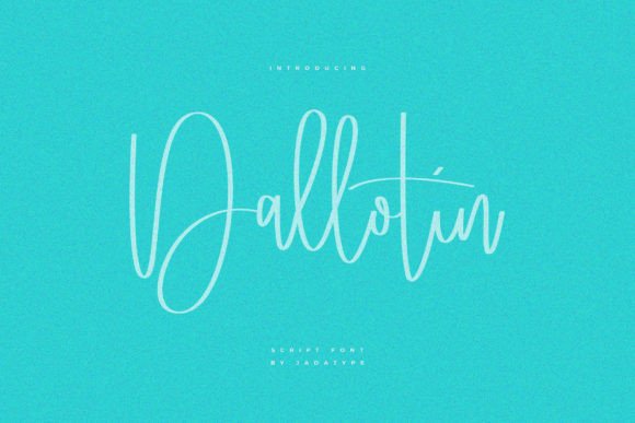 Dallotin: A Smooth Script Font for Modern Web Design