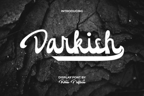Darkish: A Bold Script Typeface for Modern Editorial Design