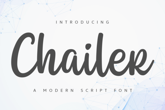 Elevate Your Brand with the Chailer Script Typeface