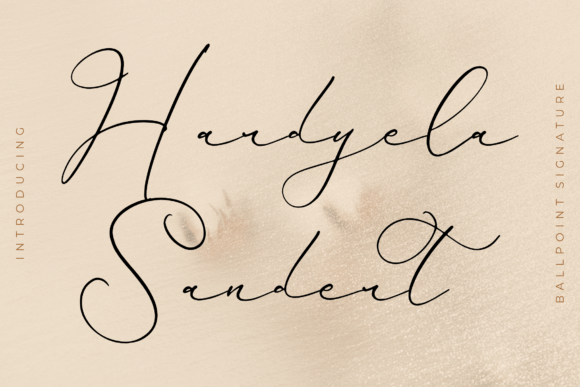 Hardyela Sandert: A Luxury Script Font for Makers