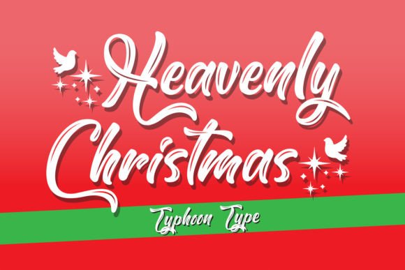 Heavenly Christmas Font: A Festive Script for Editorial Design