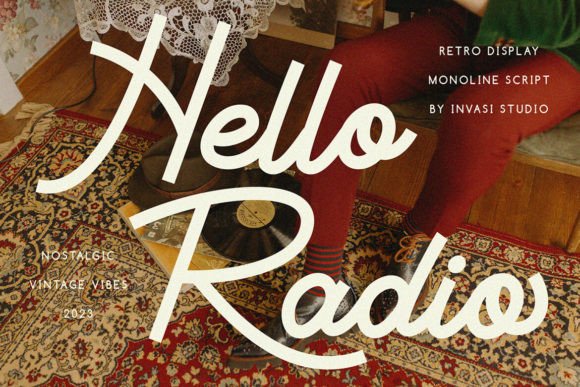 Hello Radio: A Vintage Script Font for Branding