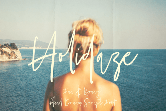 Holidaze: A Bouncy Script Handwritten Font for Web Design