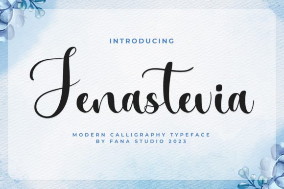 Jenastevia: A Script Handwritten Font for Editorial Design