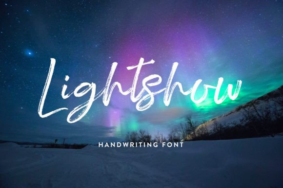 Lightshow: A Hand Drawn Script Font for Makers