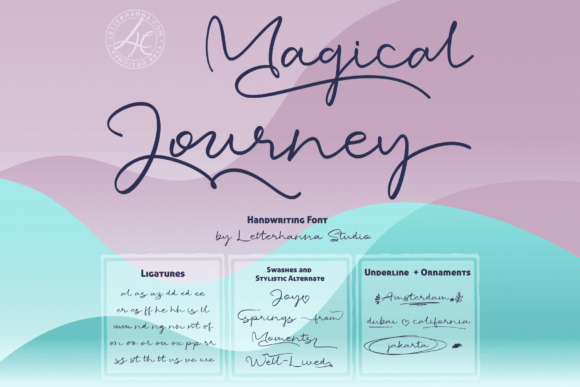 Magical Journey: A Whimsical Script Font for Editorial Design
