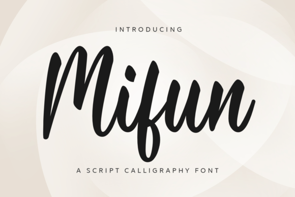 Mifun Script Font for Elegant Handmade Designs