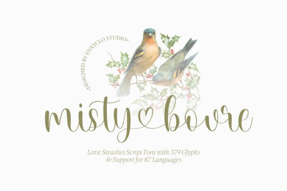 Misty Bouvre: A Unique Script Font for Elegant Branding