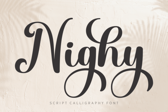 Nighy: A Sweet Script Font for Editorial Design