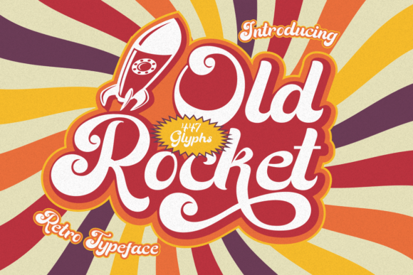 Old Rocket Typeface: Retro Script for Viral Marketing