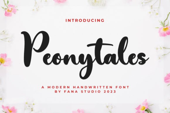 Peonytales Font: The Script Handwritten Choice for Brands