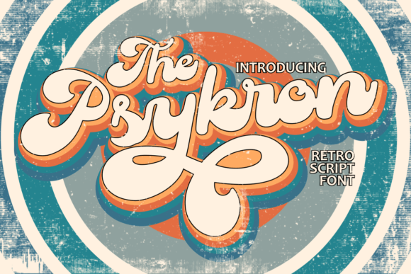 Psykron: A Groovy Script Font for Bold Editorial Design