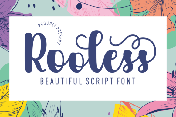 Rooless: A Romantic Script Font for Editorial Elegance