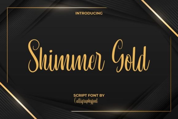 Shimmer Gold Font for Elegant Craft Branding