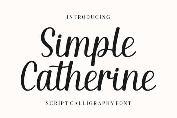 Simple Catherine: A Romantic Script Font for Web Design