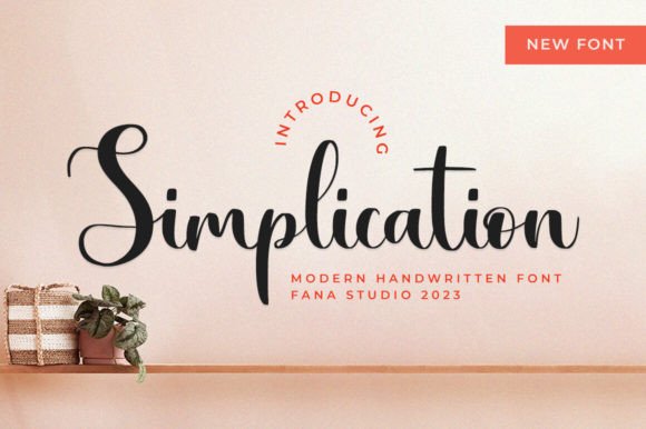 Simplication: The Elegant Script Font for Modern Branding