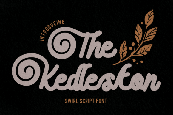 The Kedleston: A Swirl Script Font for Makers