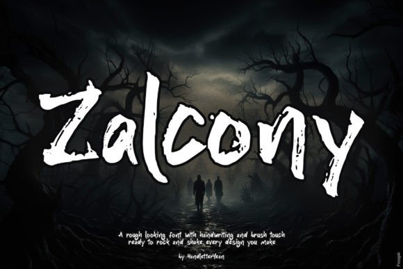 Zalcony Font: A Handwritten Typeface for Authentic Brands